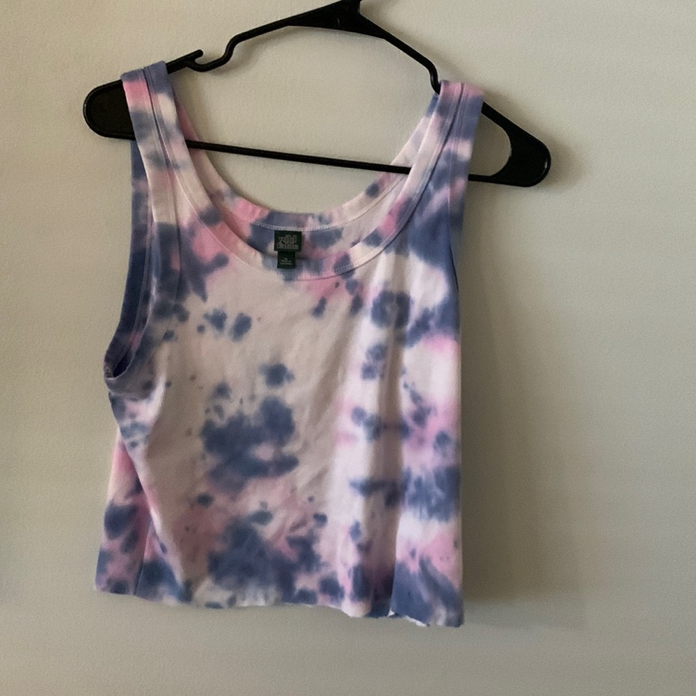 tie dye cropped tank